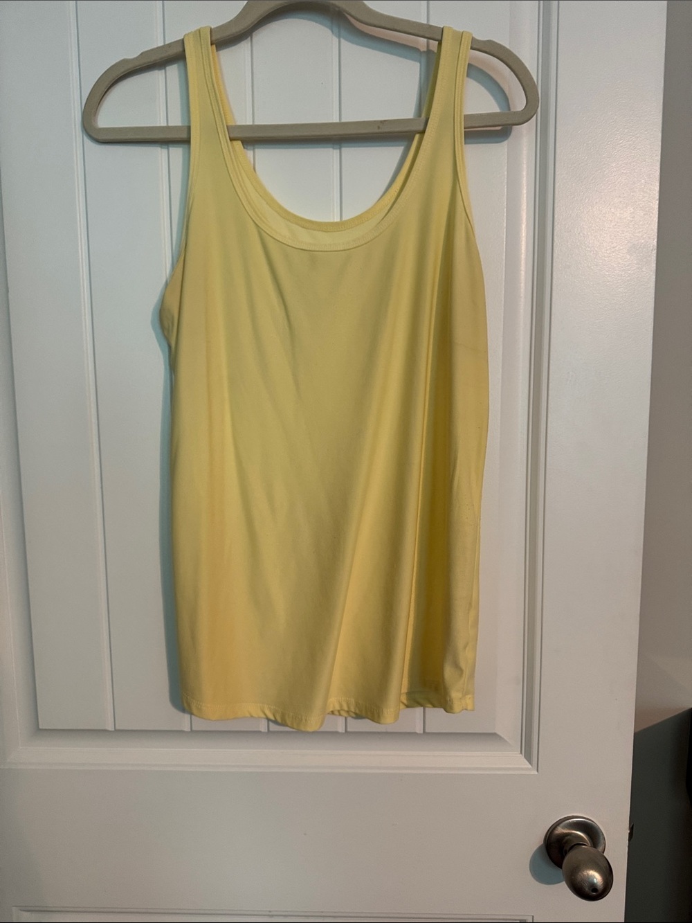 No Boundaries Yellow Scoop Neck Tank Top
